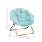Flash Furniture Kids Dusty AquaSoft Gold Faux Fur Saucer Chair FV-FMC-030-DTAQ-SGD-GG - alternate 5